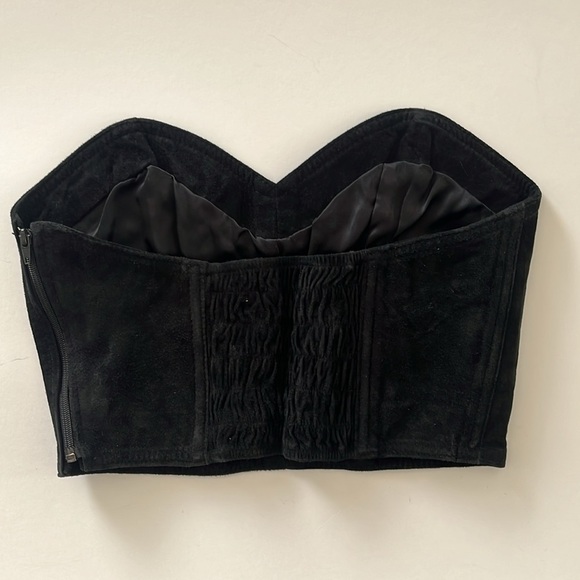 The leather ranch black suede corset top XS - Picture 5 of 8